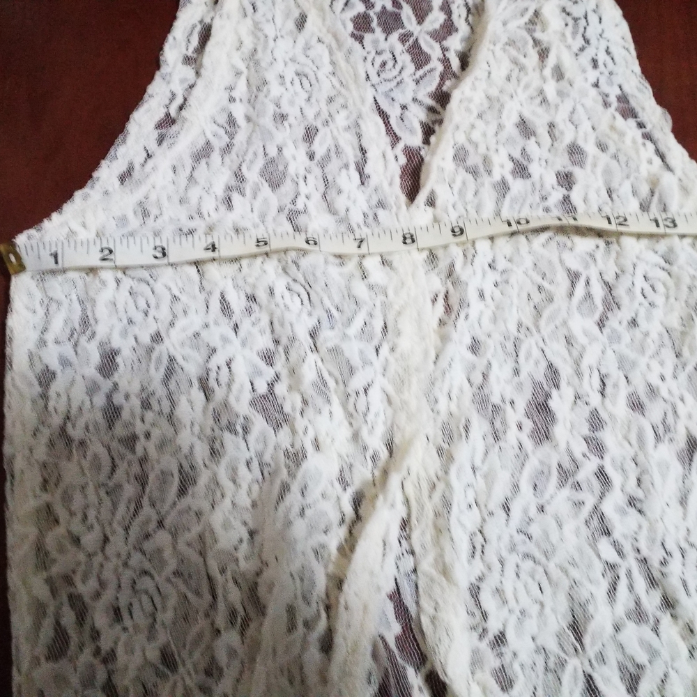 White Lace Sleeveless Top